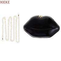 XIEKE แฟชั่น หญิงสาว Tote Bag โซ่ กระเป๋า Messenger กระเป๋าโทรศัพท์มือถือ กระเป๋า PVC Lips Shape Chain กระเป๋าสะพายไหล่ ปาก Satchel Mini Crossbody Messenger