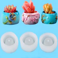 Planter Vases Silicone Mold for Gypsum Candle Holder DIY Candle Jar Box Pottery Mould Plaster Moldes De Silicona Para Macetas