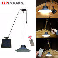 LIZHOUMIL ที่ห้อยไฟควบคุมระยะไกลโคมไฟพลังแสงอาทิตย์ในร่ม1.5W 3W พร้อมสายแขวนในครัวเรือน