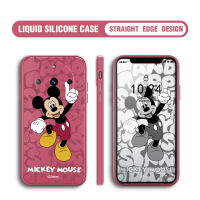 Casing Ponsel สำหรับ Realme 11 5G Realme 11 Pro 5G Realme 11 Pro + 5G Realme Narzo 60 5G OPPO Reno10 Pro + 5G Fashion Mickey ปลอกซิลิโคนเหลวสี่เหลี่ยมดั้งเดิมคลุมทั้งหมดเคสป้องกันทนแรงกระแทกกล้อง