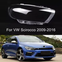 เคส Lampu Depan Mobil ฝาครอบเลนส์กระจกครอบไฟหน้าครอบไฟอัตโนมัติสำหรับ Volkswagen VW Scirocco 2009-2016อุปกรณ์เสริมรถยนต์