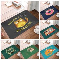 【CC】◇  Anti-slip Small Rug Shower kawaii Door Bedroom Entrance Room Mats cute Cartoon