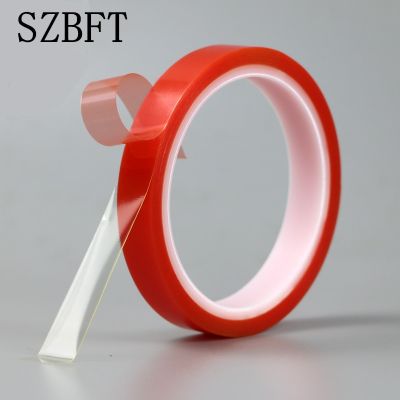 SZBFT 2roll Red High Strength Acrylic Gel Adhesive Double Sided Tape/ Adhesive Tape Sticker For Phone LCD Screen Adhesives Tape