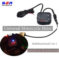 Voltmeter Motorcycle Water Temp Gauge Meter Sensor Voltage Digital Display for Yamaha XMAX 300 400 250 NMAX NVX 155 125