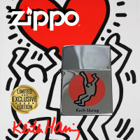 Zippo Keith Haring Swerling Detail Dancer With Case, 100% ZIPPO Original from USA, designed in Japan, new and unfired. Year 1999
