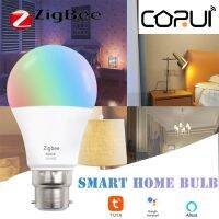 CORUI Tuya Zigbee 9W B22สมาร์ทโฮมหลอดโคมไฟแสง RGB หลอดไฟ LED รองรับ Alexa Google Home การควบคุมด้วยเสียงเครื่องจับเวลา