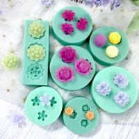 【YF】 Mini Flowers Series Silicone Mold Handmade Fondant Cake Baking Chocolate Sugar Tool Resin Polymer Clay Making Mould