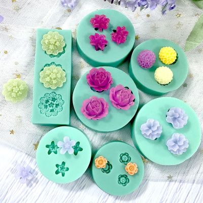 【YF】 Fondant Cake Decoration Mold Mini Flower Silicone Chocolate Handmade