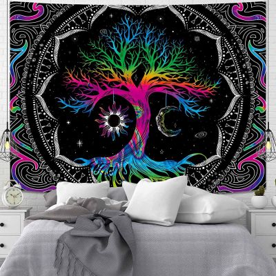 Boho Home Decor Goth Tapestry Wall Hanging Bohemian Decor Witchcraft Supplies Haunted Mansion Aesthetic Tapestry Tapiz Pared