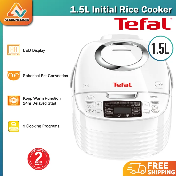 Tefal Spherical Bowl Series Rice Cooker 1.5L RK7401 White Lazada