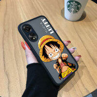 GGK เคสป้องกันกล้องลายการ์ตูนอนิเมะ OPPO A78 4G มีน้ำค้างแข็งโปร่งใสเด็กผู้ชายแบบแข็งเคสใส่โทรศัพท์คลุมทั้งหมด