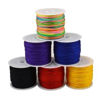 【YD】 45m/rolls 0.8mm Waxed Cotton Cord Beading Necklace Braided String Thread Jewelry Findings Making