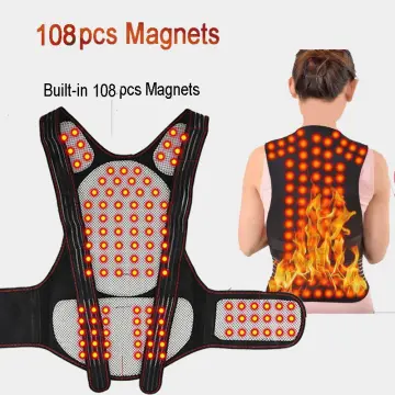 Self Heating Back Support Waist Brace Magnets Heating Therapy