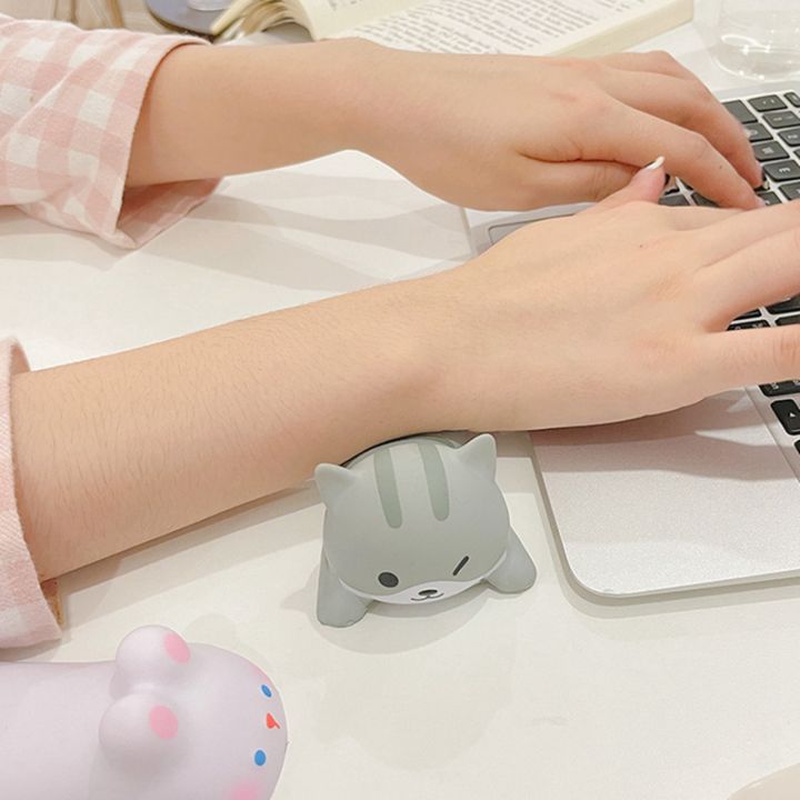 1-piece-cute-wrist-rest-support-arm-rest-for-mouse-computer-laptop-for-desk-ergonomic-grey-cat
