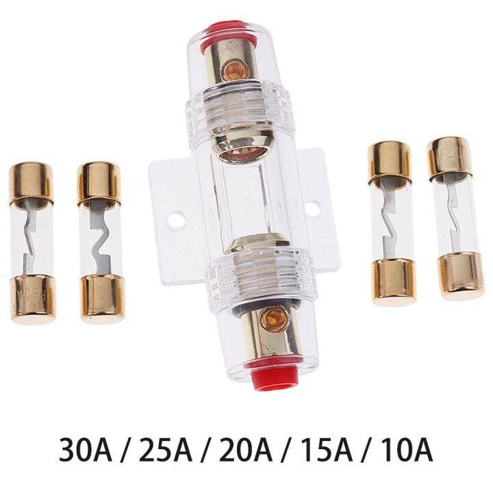 Agu Fuse Holder with 4 Amp Fuse Fuseholder for Alarm Amplifier Audio Power Protect Lazada PH