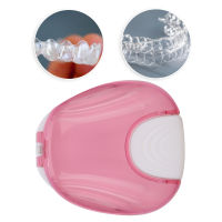 Adult Dental Retainer Orthodontic Mouthguard Denture Container Storage Cases Box Pink