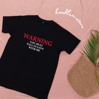 (จัดส่งภายใน 3 วัน) Warning เสื้อยืดผ้าคอตตอน 0XAP BN8F