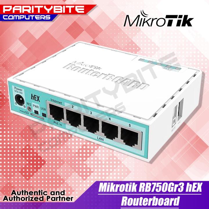 Mikrotik RB750Gr3 (HEX) Gigabit SOHO router | Lazada PH