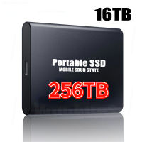 256TB เดิมแบบพกพาฮาร์ดดิสก์ไดรฟ์ภายนอก USB 3.1 128TB SSD โซลิดสเตไดรฟ์สำหรับแล็ปท็อปพีซีอุปกรณ์จัดเก็บข้อมูลคอมพิวเตอร์