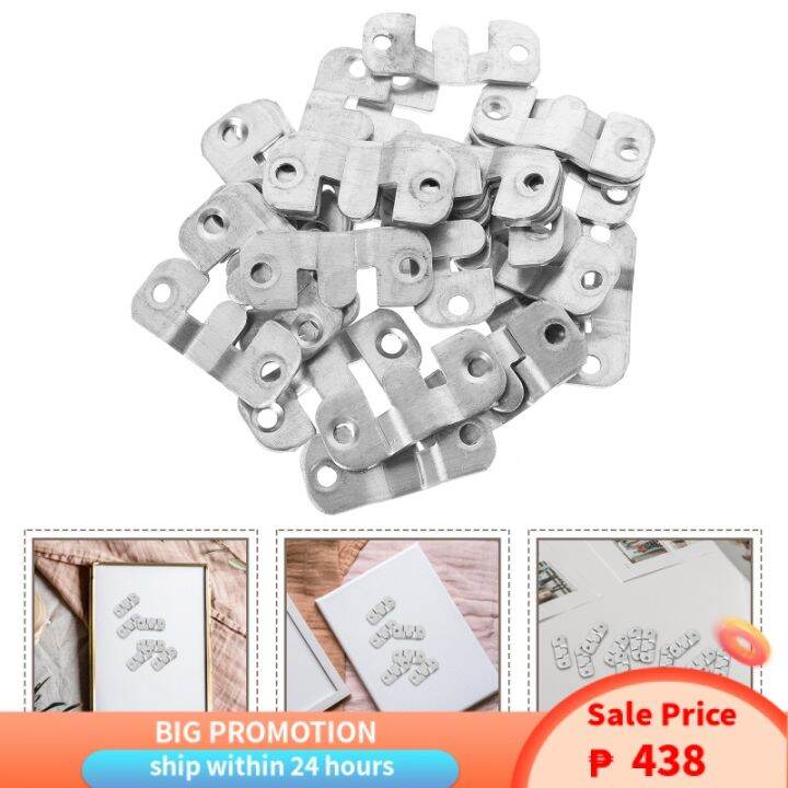 Dreamhigher 15 Pairs Frame Hanger Keyhole Bracket Interlocking Photo