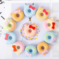 18packslot Cute Cat With Bow Donut Office Stationery Mini Eraser Creative Pencil Eraser for Kids Toys Gift