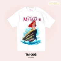 [S-5XL]Power 7 Shop เสื้อยืดการ์ตูน The Little Mermaid ลิขสิทธ์แท้ DISNEY (TM-003)S-5XL