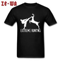 Customized Shirt Women Men Extreme Hunting Elk Animal Type Tshirt Natural Organic Cotton Fashion Tee Shirt Homme 16 Colors - T-shirts - AliExpress