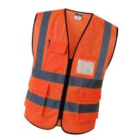 Reflective Safety Vest Bright Color Multi-pocket Traffic Vest Railway Coal Miners Uniform Breathable Reflective Vest