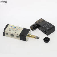 อุปกรณ์วาล์วควบคุมแรงดันไฟฟ้า 5 Way 2 Position Control Air Gas Magnet Valve 12v 24 V 220 V Coil Volt 4mm - 12 มม .