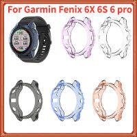 เคสสำหรับ Garmin Fenix 6X 6 S 6 TPU ใสนุ่มเคสป้องกันนาฬิกาอัจฉริยะเคสซิลิโคนแบบโปร่งใส