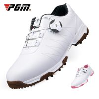 PGM Women Golf Shoes Waterproof Anti-skid Womens Light Weight Soft and Breathable Sneakers Ladies Casual Knob Strap Sports Shoes XZ082