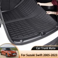 Car Trunk Mat Boot Cargo Liner Tray Rear Trunk Luggage Floor Carpet for Suzuki Swift Hatchback Sport RS416 2005 2023 Accessories