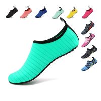 Summer Water Shoes Men Swimming Shoes Aqua Beach Shoes Big Plus Size Sneaker For Men Striped Colorful Zapatos Hombre