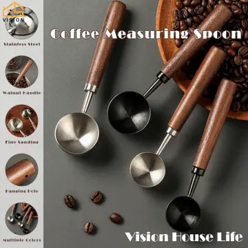 1 Teaspoon (1/3 Tablespoon, 5 mL) Long Handle Scoop for Measuring Coffee,  Pe
