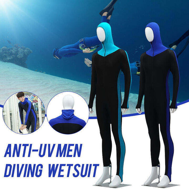Men Underwater Diving Suit AntiUV Full Body Wetsuit Scuba Diving Suit