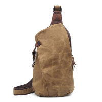 SUUTOOP Mens Vintage Multifunction Crossbody Bag Shoulder Bag Man Waterproof Travel Sling Messenger Pack Chest Bag for Male