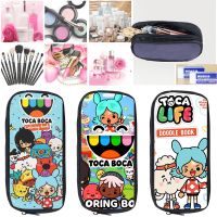 Toca Boca Life World Game Pencil Case Anime Makeup Box School Supplies Stationery Storage 3D Print Pouch Bag Cosmetic Cases