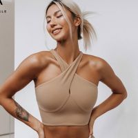 【Sportsangel】Sports Bra Yoga vests underwear womens shockproof sexy beautiful back-crossing  fitness clothes push up braTH