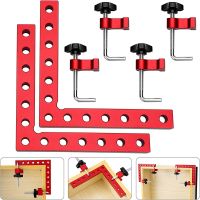 90 Degrees L-Shaped Auxiliary Fixture Woodworking Aluminum Square Right Angle Clamping Positioning Panel Fixing Clips Tools