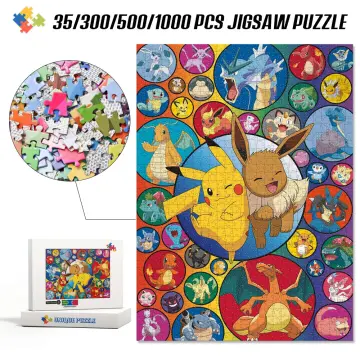 300Pcs Puzzle Pokemon Pikachu Cartoon Wooden Puzzle Children