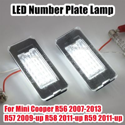 ๑♗✓ Canbus White LED License Number Plate Light Lamp OEM : 51132756227 For BMW Mini Cooper R56 R57 R58 R59 Car Accessories