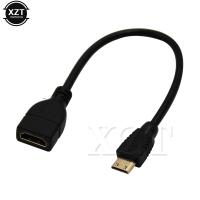 Kabel Adaptor Konverter Wanita Kompatibel dengan HDMI Mini 20Cm 1080P 3D Kabel Kabel untuk Komputer Notebook