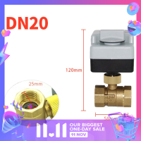 ?【Lowest price】LANG ทองเหลืองมอเตอร์ Ball Valve 3-Wire Two Control Electric Actuator 220V 3ways/2Way