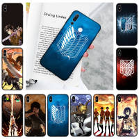 YU9 Attack on Titan Black อ่อนนุ่ม เคสโทรศัพท์ หรับ VIVO Y51A Y52S Y15 Y70T Y51S Y70S Y20S Y10 Y73 Y5S Y74S Y70 Y76 Y20I Y12S Y11S S7E Y73S Y11 Y12 Y31 Y75 Y15A Y31S Y20 Y19 Y21 Y76S Y17 Y51 T1 Y21S Y33S Y15S ปก