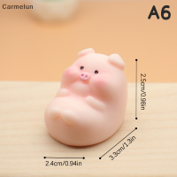 Carmelun โมเดลสัตว์ตุ๊กตาหมูน่ารักขนาดเล็ก,อุปกรณ์ประดับตกแต่งภูตประจำสวนขนาดเล็กไมโครตกแต่งบ้านภูมิทัศน์