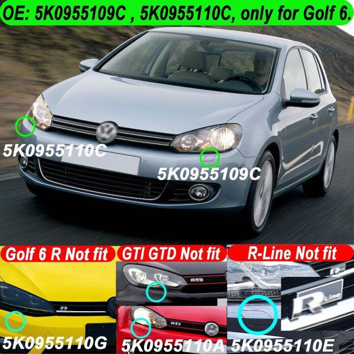 ฝาปิดหัวฉีดตัวล้างโคมหน้ารถยนต์กันชนหน้ารถสำหรับ-vw-golf-mk6-vi-jetta-2008-2009-2010-2011-2012-2013-5k0955110c-5k0955109c