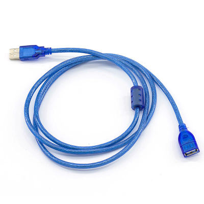 USB Cable V2.0 M/F สายต่อยาว 1.5เมตร (สีฟ้า)