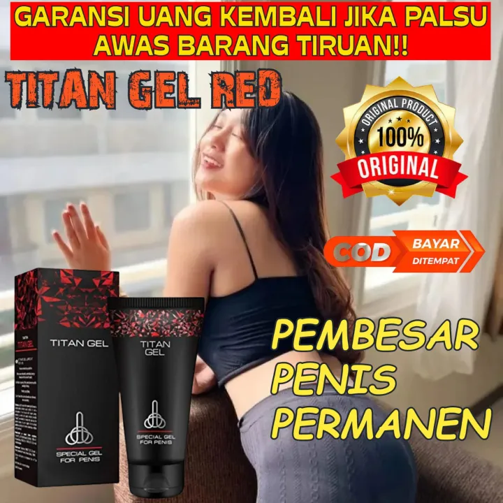 D1 Bisa Cod Titan Gel Red Original Obat Herbal Pembesar Dan Panjang