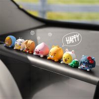 Kakao Friends Cartoon Figures Toys Q Version Model Car Accessories Ornaments Center Console Cute Gifts Cartoon Creative Ornament