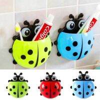 1PC Cute Ladybird Beetle Toothbrush Toothpaste Shelves Pencil/Pen Storage Holders Racks Children bathroom accessories для дома